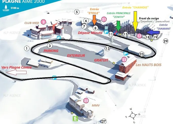 Aime 2000 - 3/4 Pers - Aime 2000 - J49a2 - Plagne Aime 2000 Mae-0863 La Plagne-Tarentaise